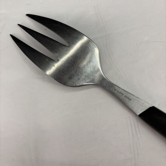 Vintage Mar-Crest Ebony Elegance (Stainless) Atomic Starburst Japan Serving Fork - Picture 16 of 16
